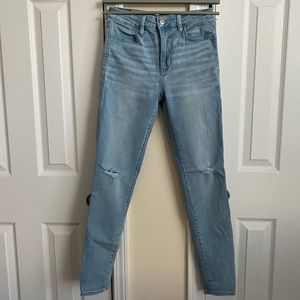 American Eagle Distressed High Rise Jeggings